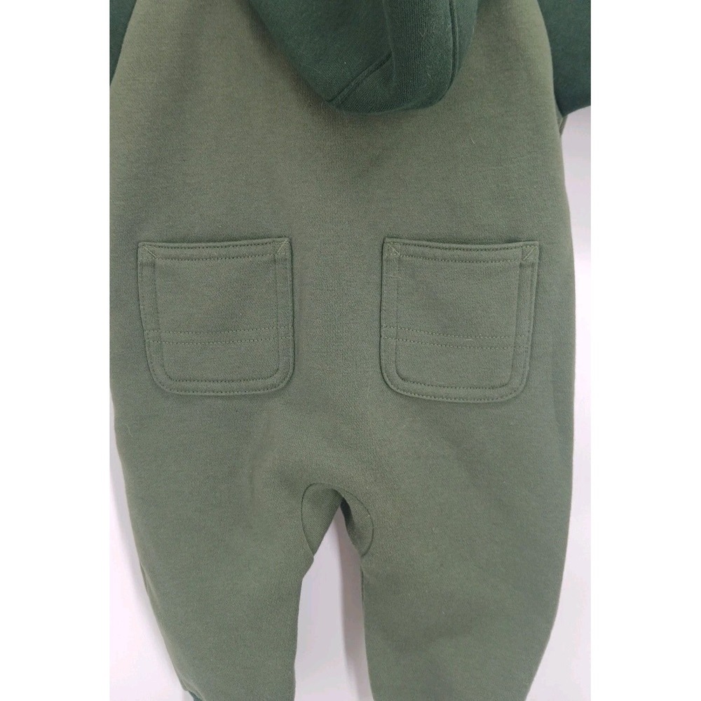 Carhartt Hooded Front Zip Two-tone Green Sweat Suit Size 3 Months - Picture 8 of 10